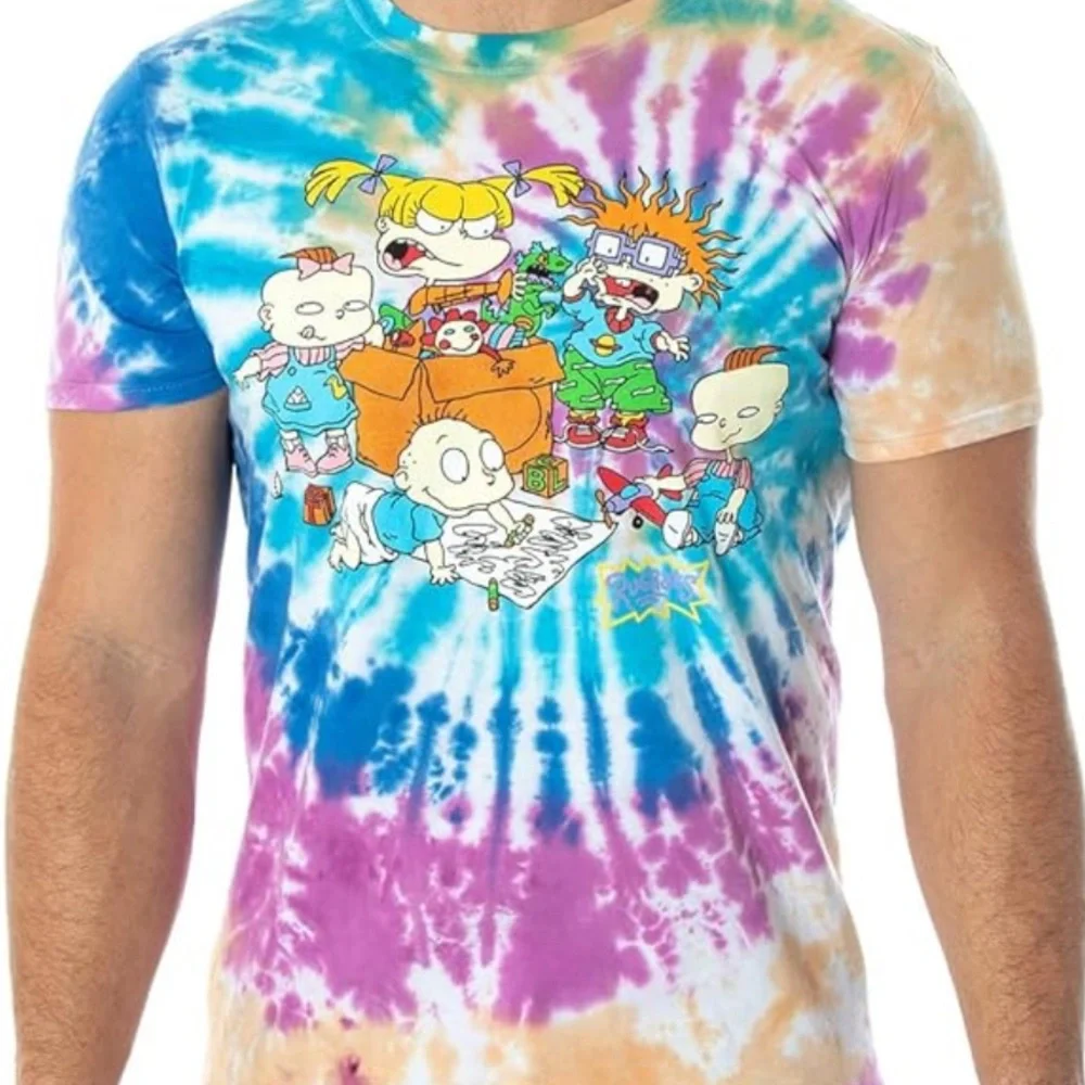 Nickelodeon Rugrats Tie-Dye 90's Inspired‎ T-Shirt Mens Size S Women’s Medium